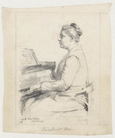 KT 2347
<br/>
Portret van de componiste Anna Lambrechts-Vos
<br/>
<em>Woutersen van Doesburgh, Elsa Louisa Hannelina (1875-1957)</em>